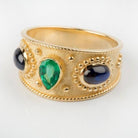 EMERALD BYZANTINE RING - Danelian Jewelry
