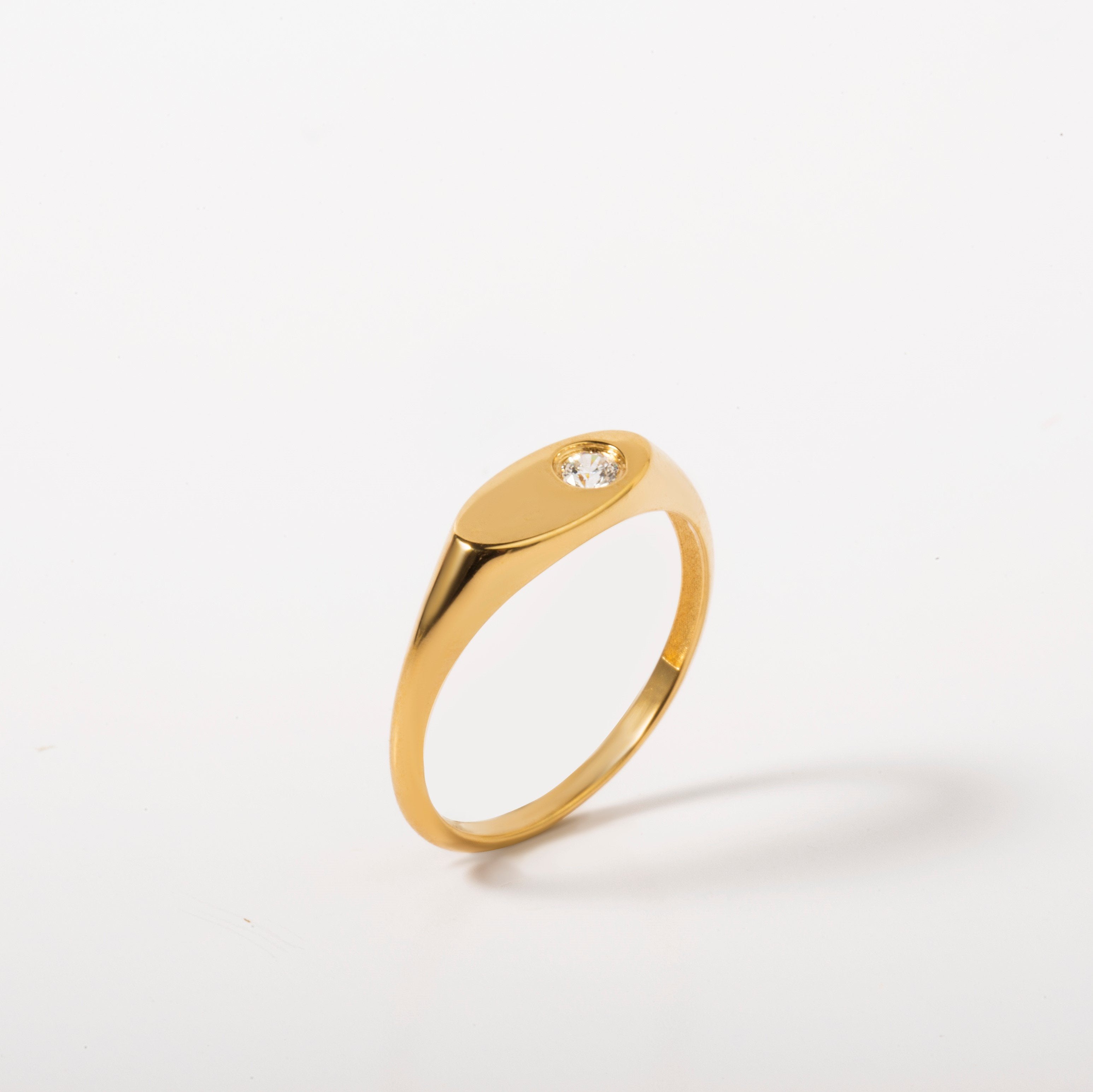 DIAMOND SIGNET RING - Danelian Jewelry