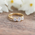 THREE STONE DIAMOND RING - Danelian Jewelry