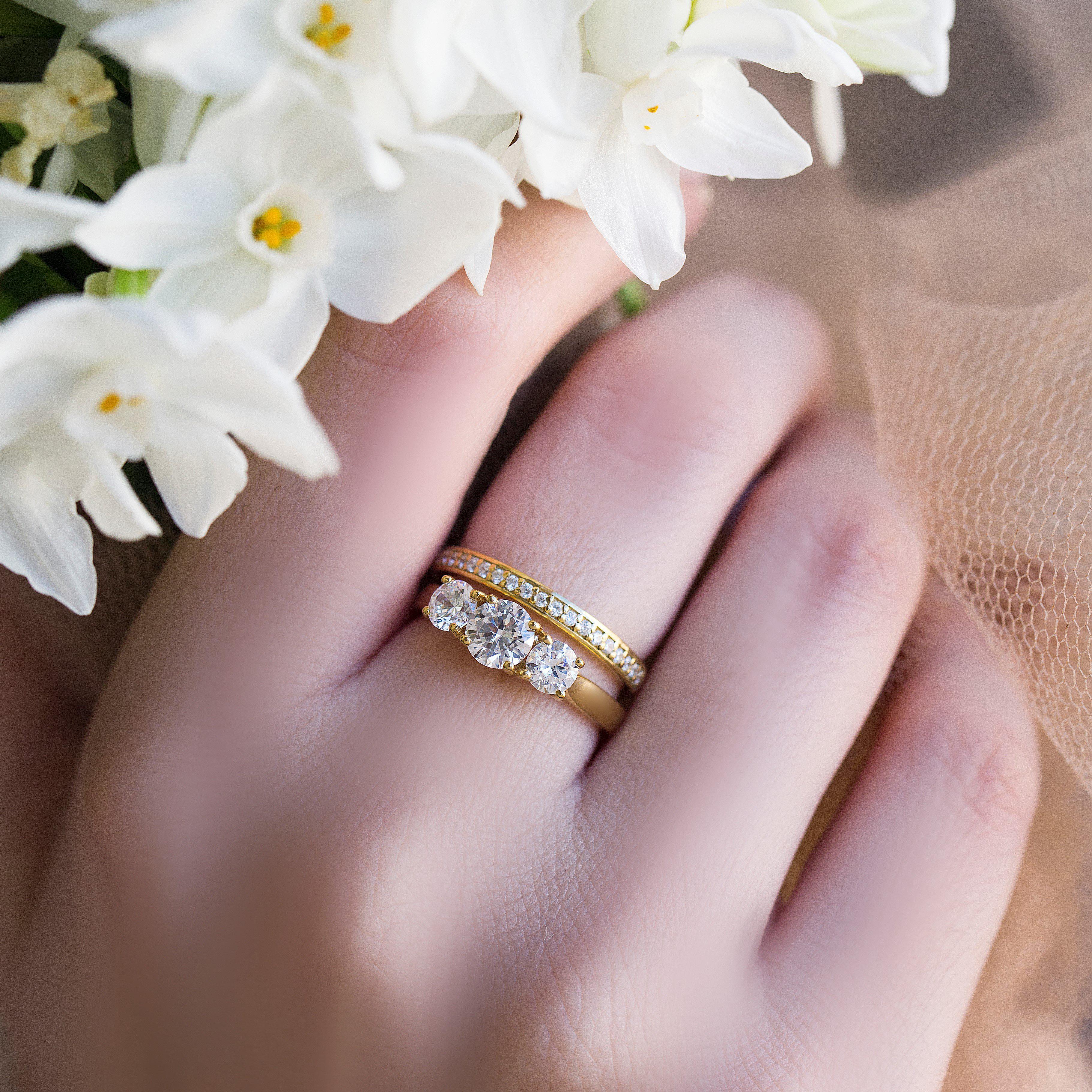 THREE STONE DIAMOND RING - Danelian Jewelry
