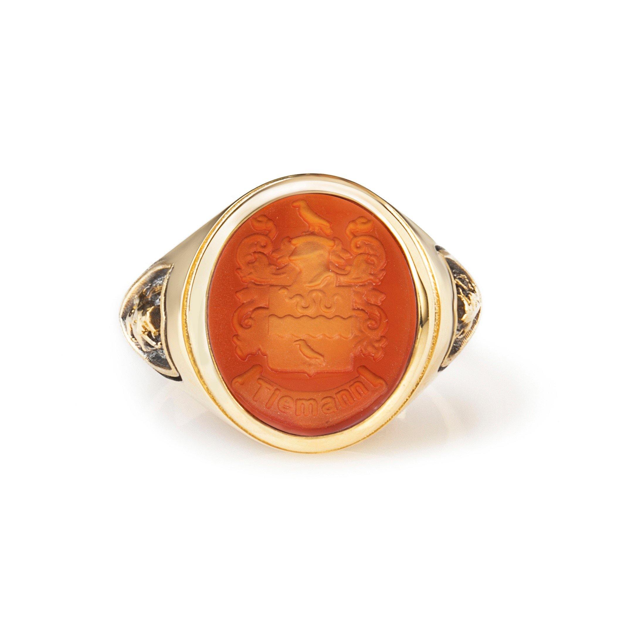 CARNELIAN TIEMANN RING - Danelian Jewelry