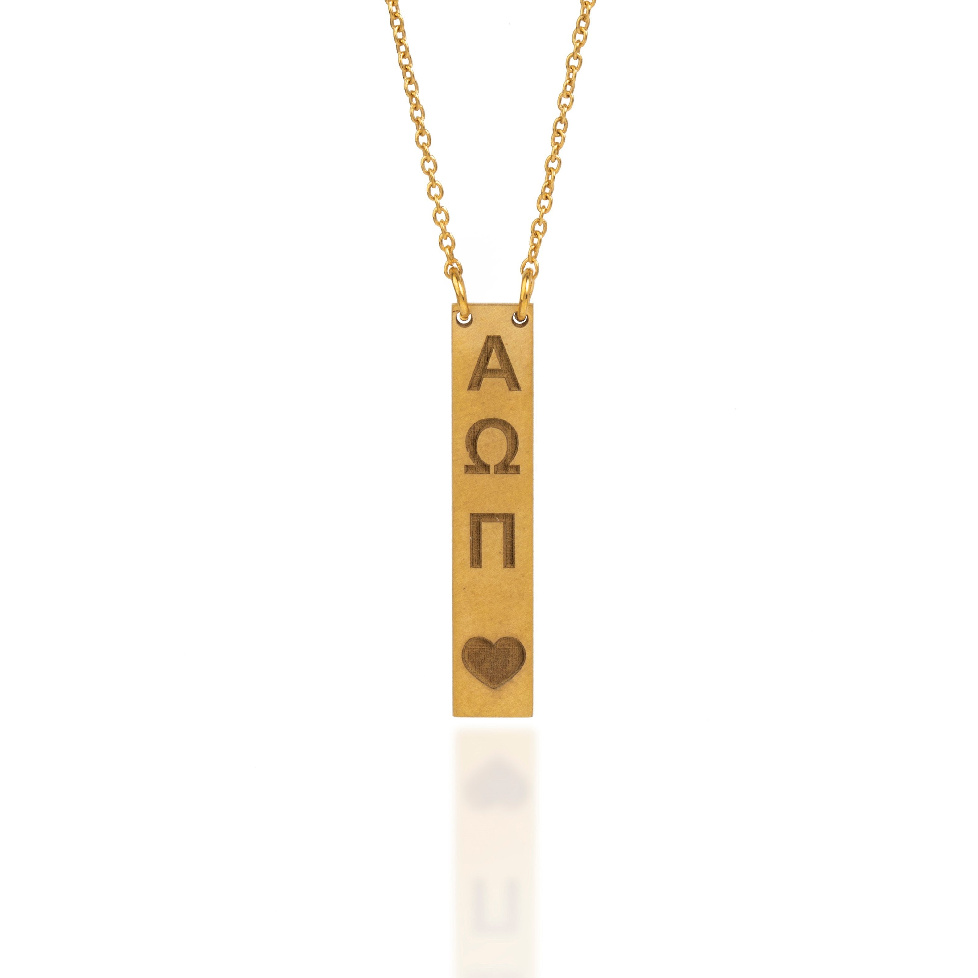 VERTICAL LETTER NECKLACE - Danelian Jewelry