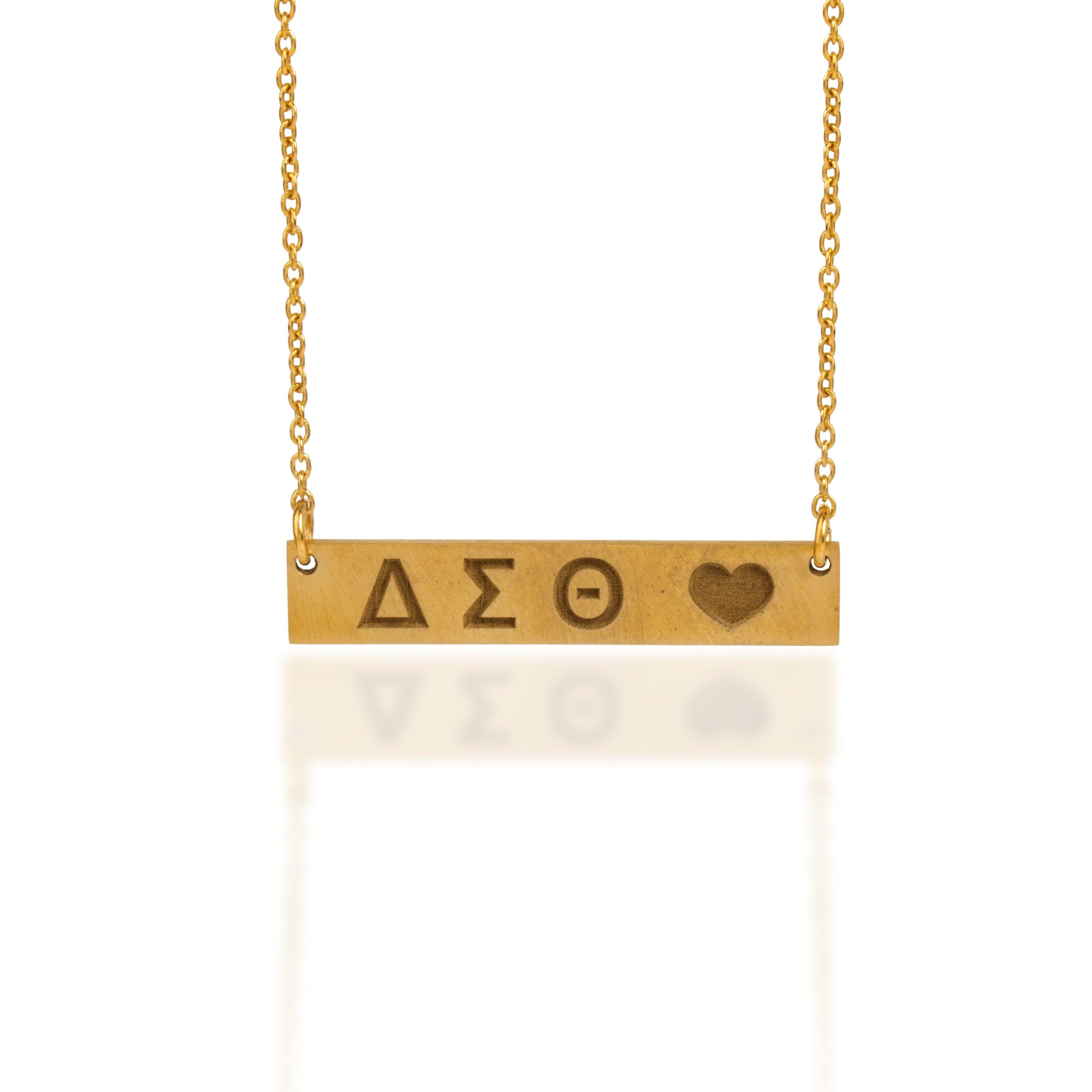 HORIZONTAL LETTER NECKLACE - Danelian Jewelry