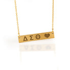 HORIZONTAL LETTER NECKLACE - Danelian Jewelry