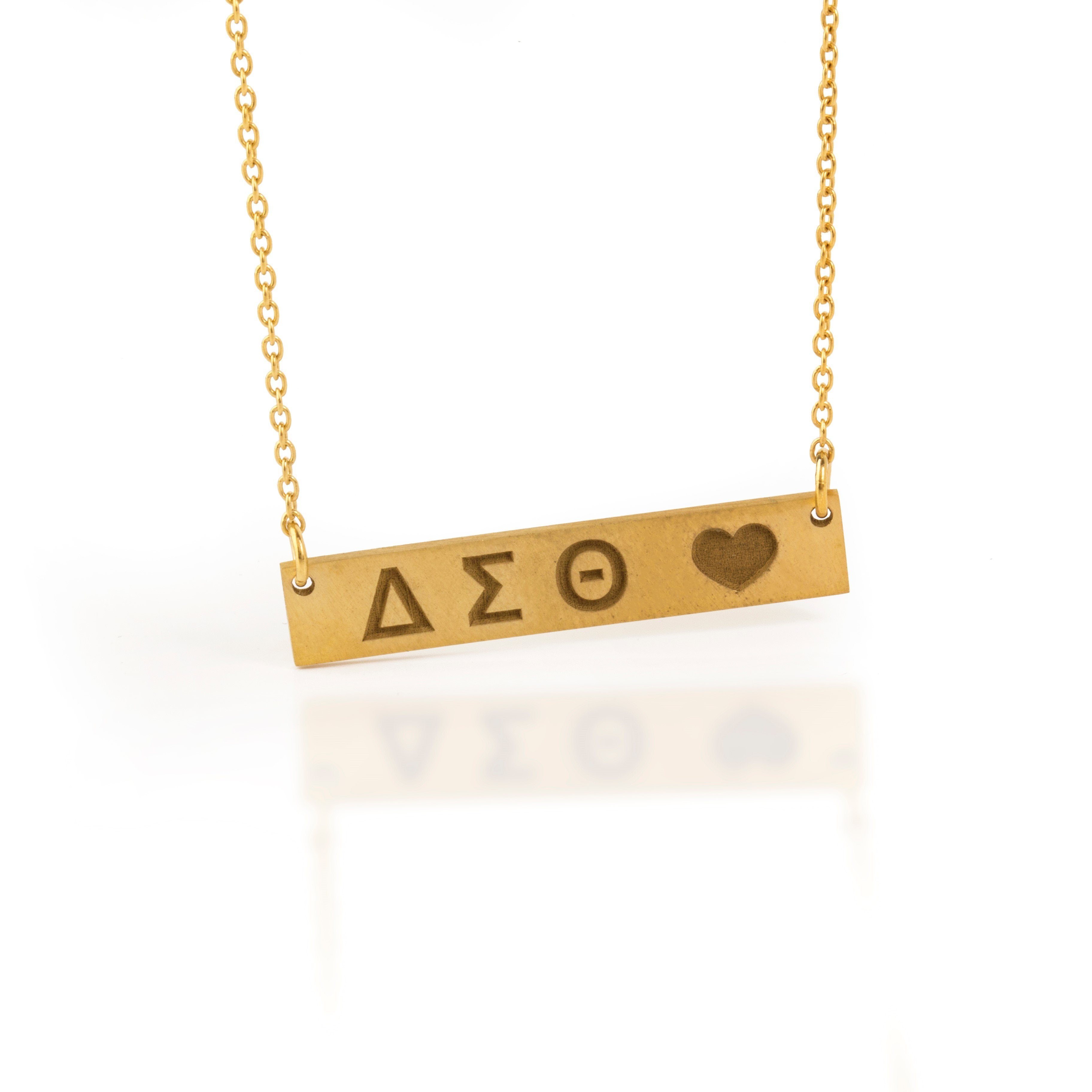 HORIZONTAL LETTER NECKLACE - Danelian Jewelry