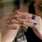 LAPIS LAZULI SIGNET RING - Danelian Jewelry
