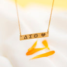 HORIZONTAL LETTER NECKLACE - Danelian Jewelry