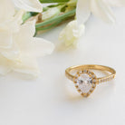 PEAR CUT DIAMOND RING - Danelian Jewelry