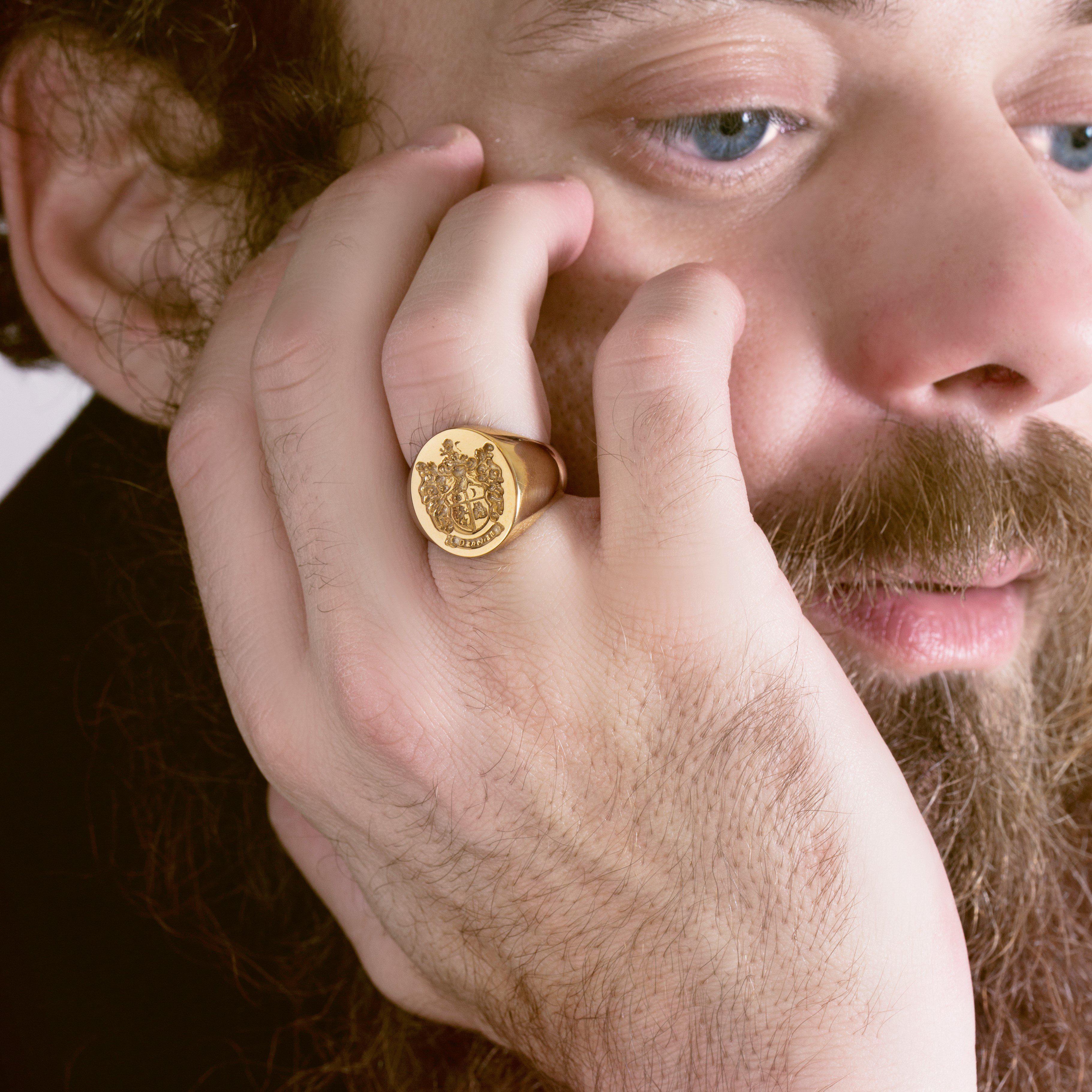 CUSTOM FAMILY CREST RING - Danelian Jewelry