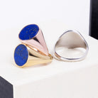 LAPIS LAZULI SIGNET RING - Danelian Jewelry