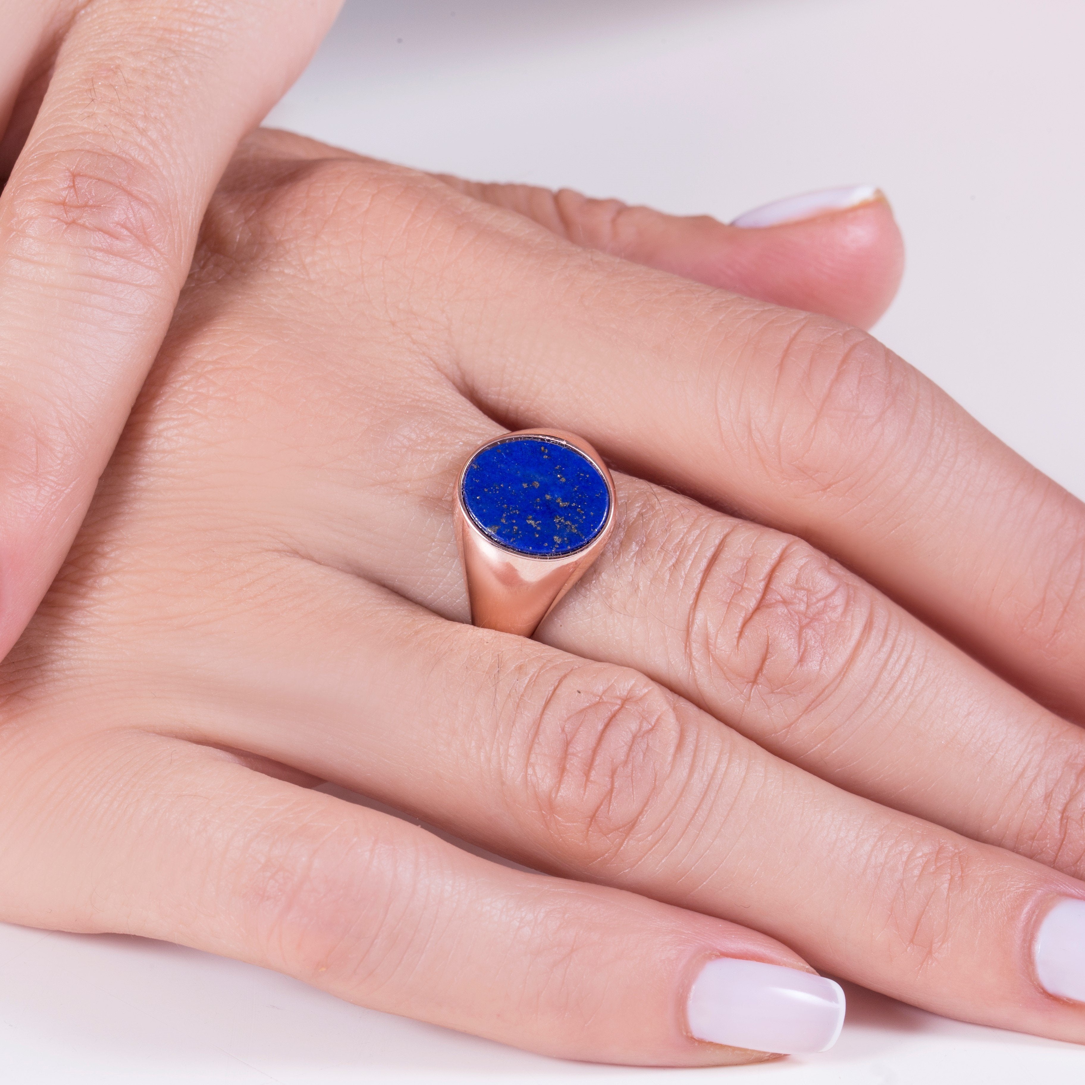 LAPIS LAZULI SIGNET RING - Danelian Jewelry