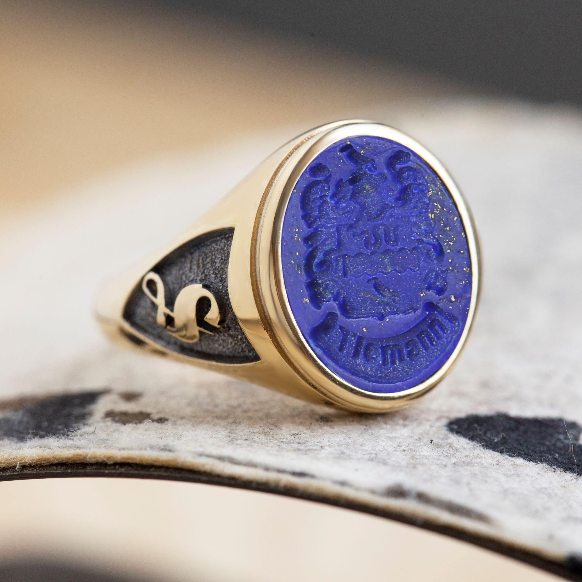 TIEMANN LAPIS LAZULI RING - Danelian Jewelry