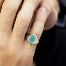 GREEN COAT OF ARMS RING - Danelian Jewelry