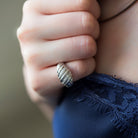 DIAMOND CROISSANT RING - Danelian Jewelry