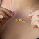 HORIZONTAL LETTER NECKLACE - Danelian Jewelry