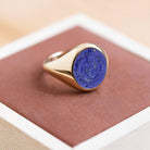 LAPIS LAZULI FAMILY CREST RING - Danelian Jewelry