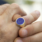LAPIS LAZULI FAMILY CREST RING - Danelian Jewelry