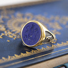 LAPIS LAZULI FAMILY CREST RING - Danelian Jewelry