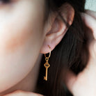 KEY EARRING - Danelian Jewelry