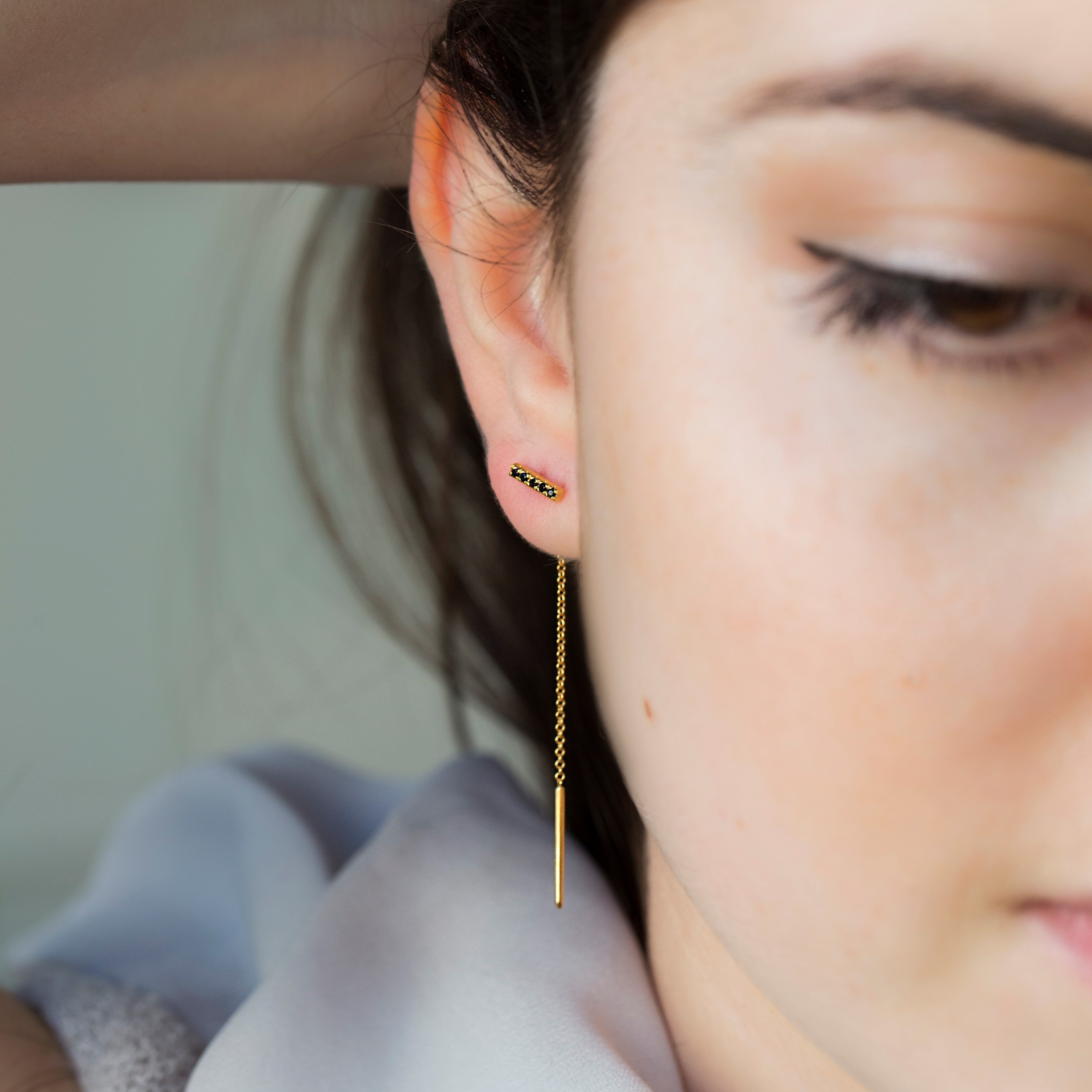 BLACK DIAMOND BAR - Danelian Jewelry