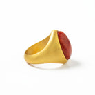 LARGE CARNELIAN SIGNET RING - Danelian Jewelry