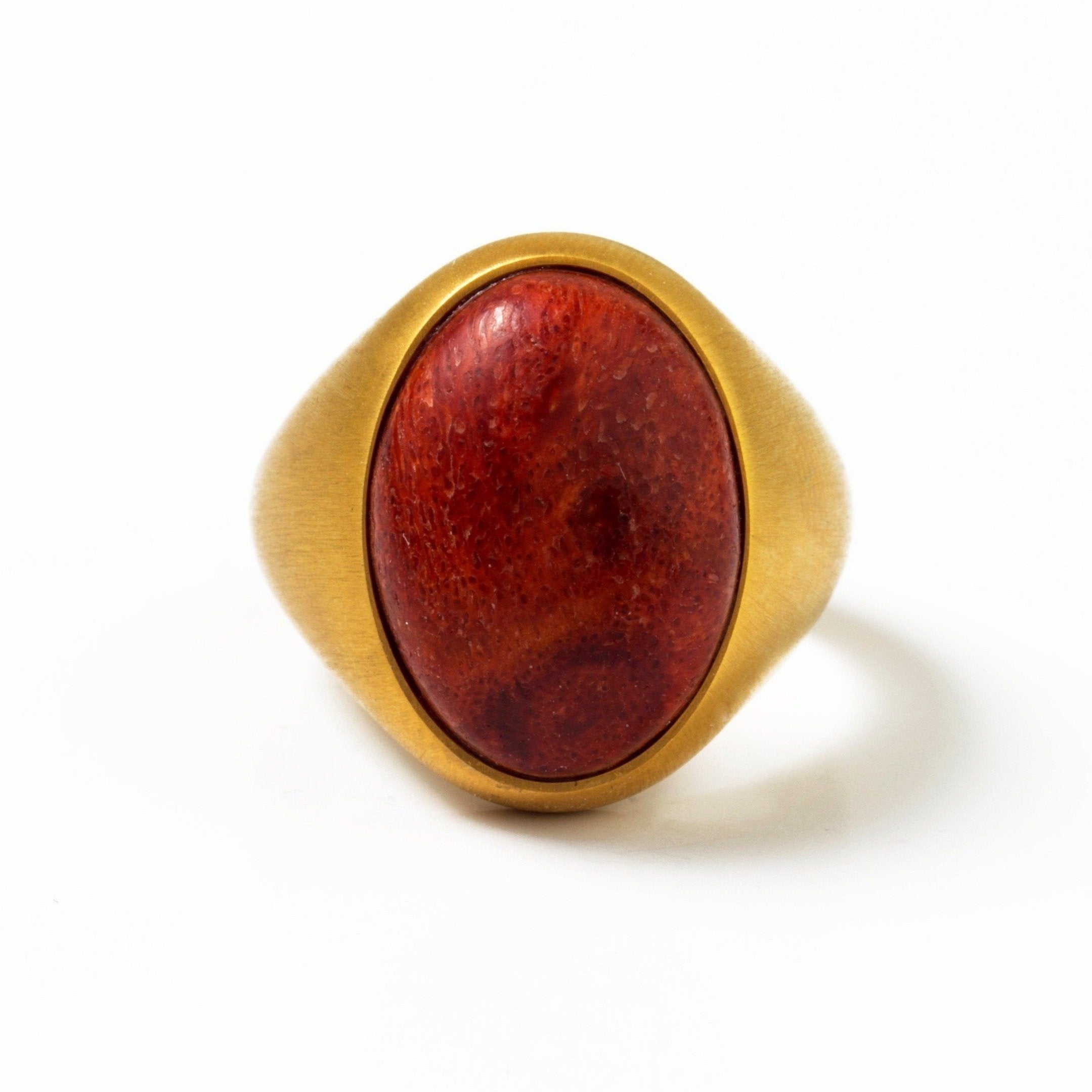 LARGE CARNELIAN SIGNET RING - Danelian Jewelry