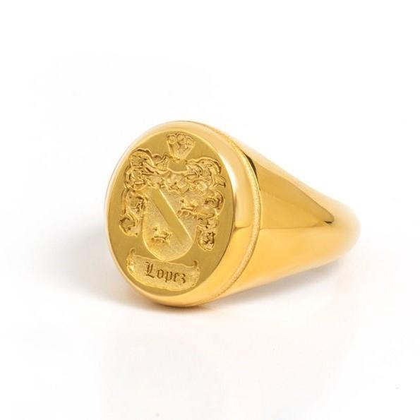 CUSTOM FAMILY CREST RING - Danelian Jewelry