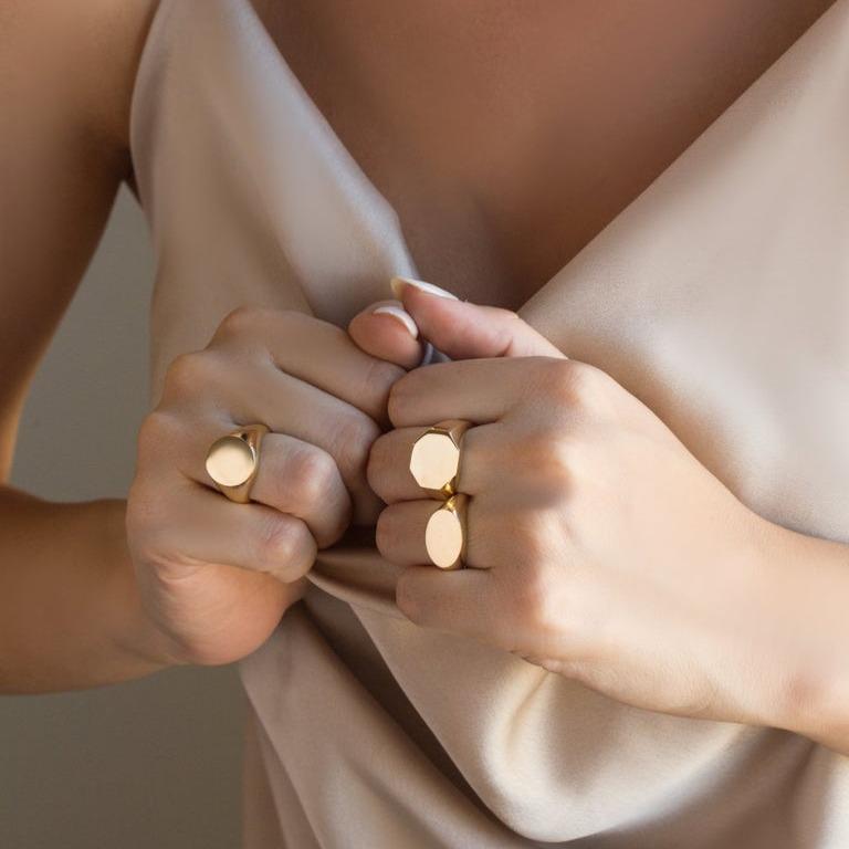 OCTAGON SIGNET RING - Danelian Jewelry