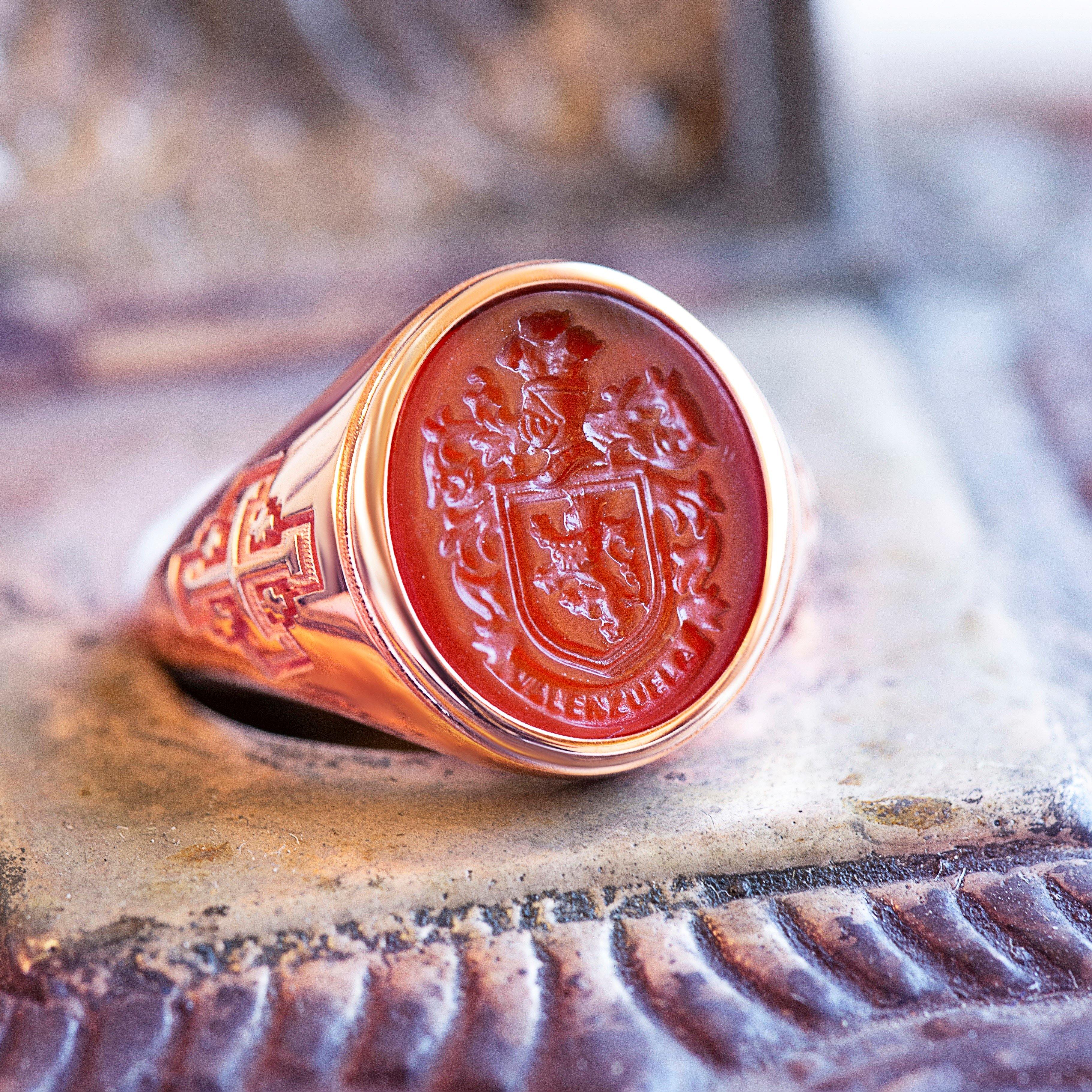 CARNELIAN VALENZUELA RING - Danelian Jewelry