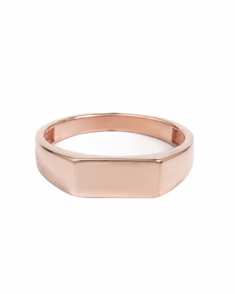 THIN SIGNET RING - Danelian Jewelry
