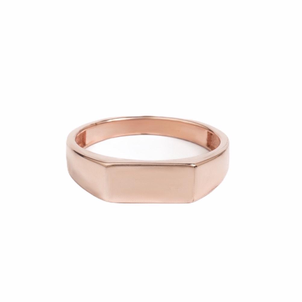 THIN SIGNET RING - Danelian Jewelry