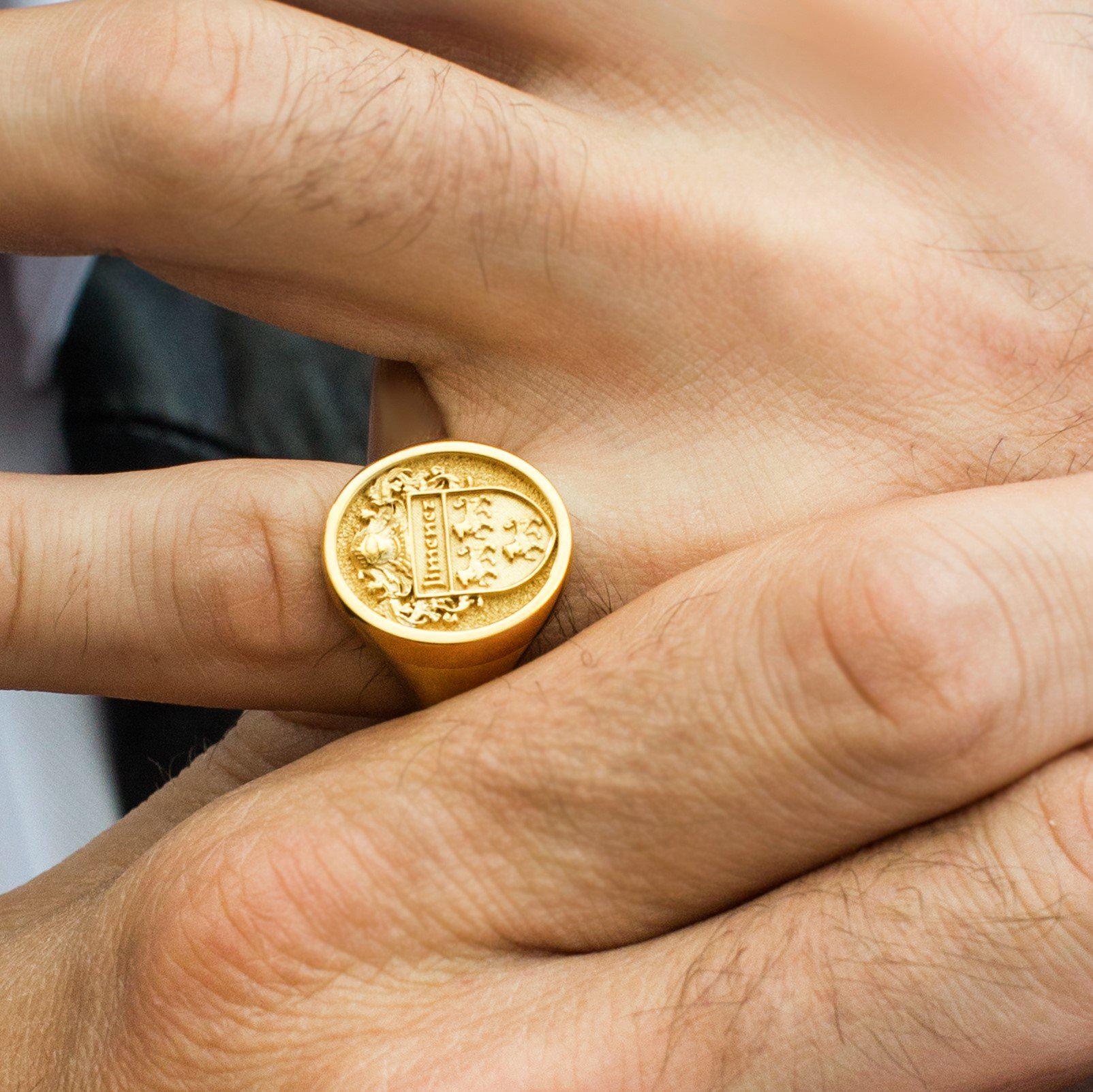 CUSTOM FAMILY CREST RING - Danelian Jewelry