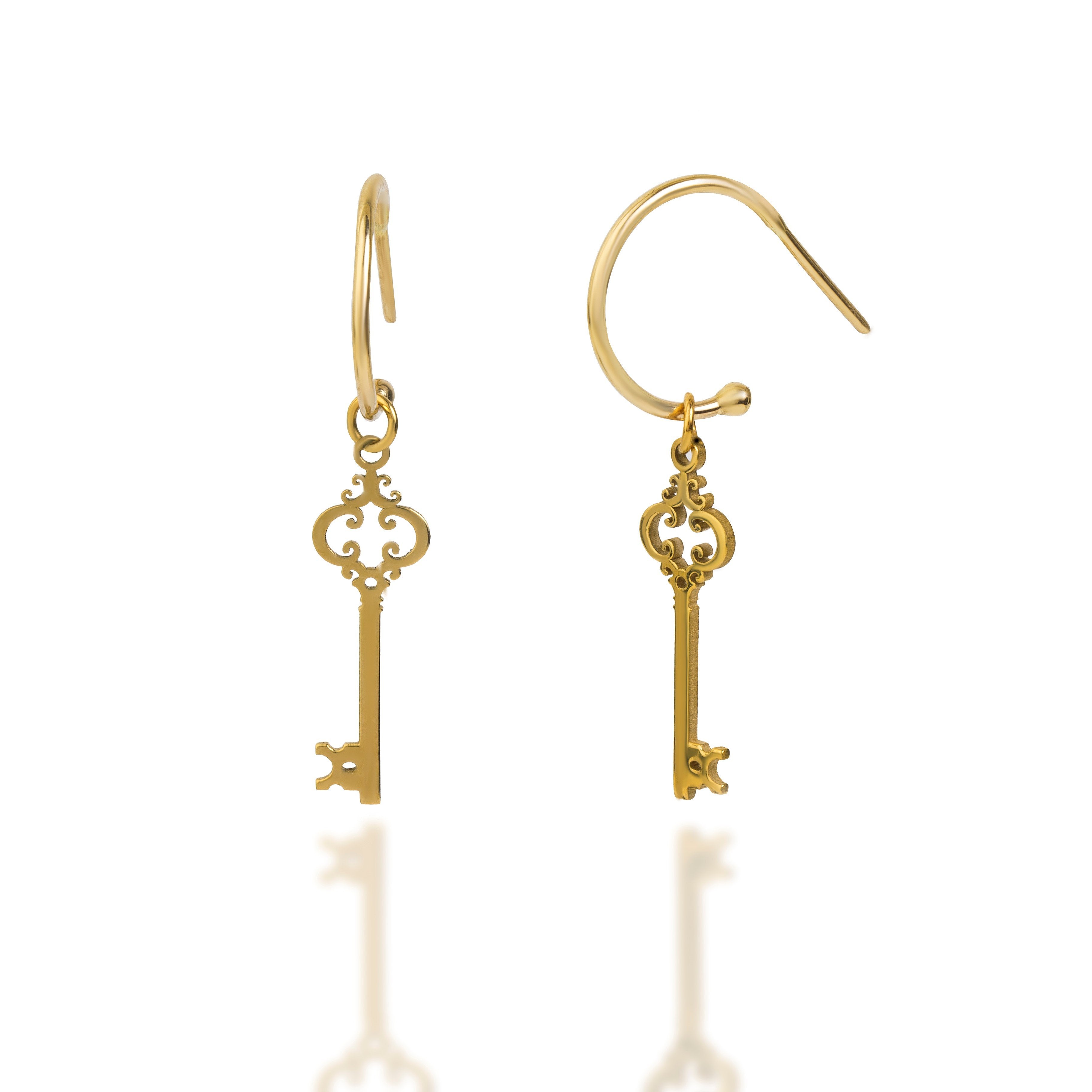 KEY EARRING - Danelian Jewelry