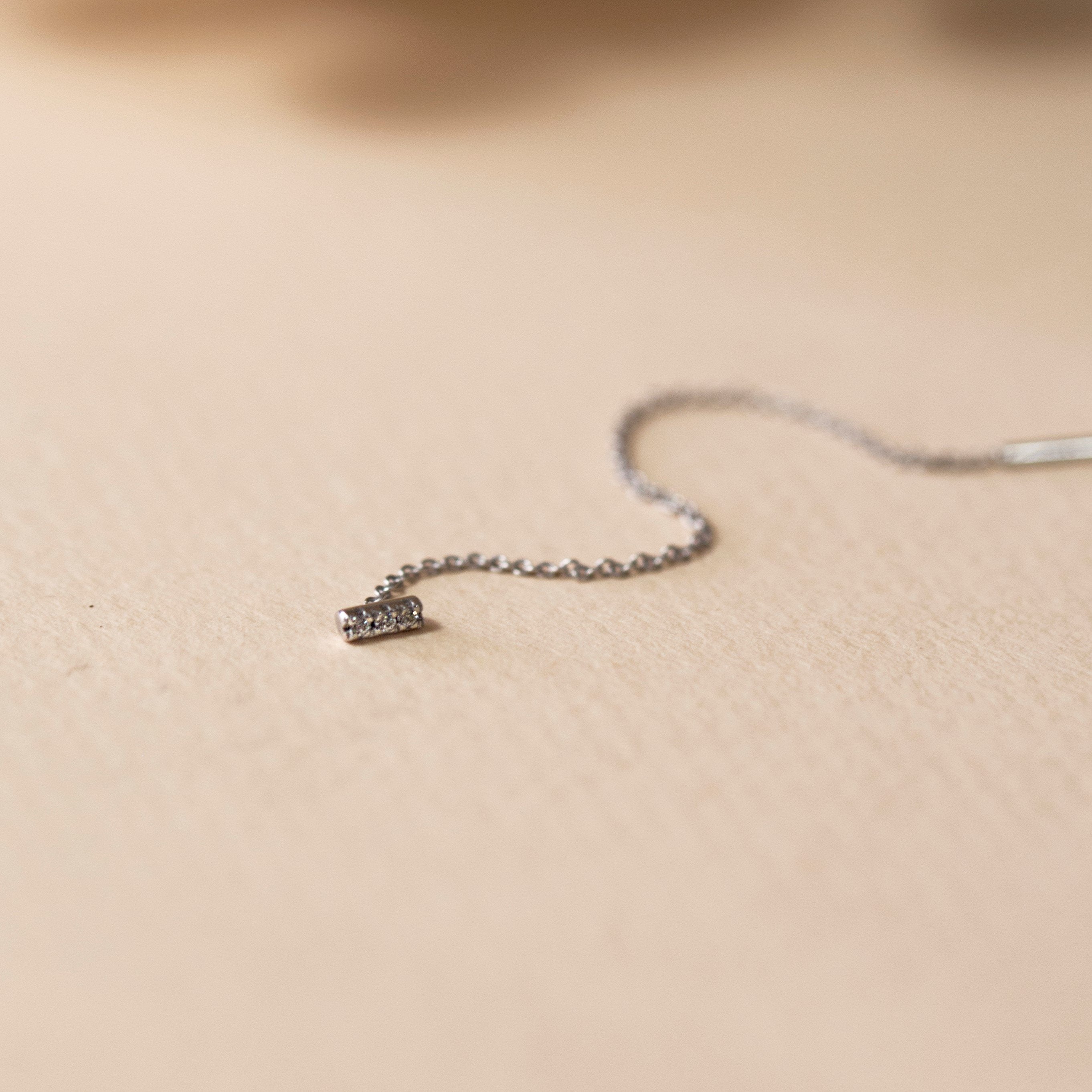 WHITE DIAMOND BAR - Danelian Jewelry
