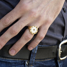 WHITE ENAMEL RING - Danelian Jewelry