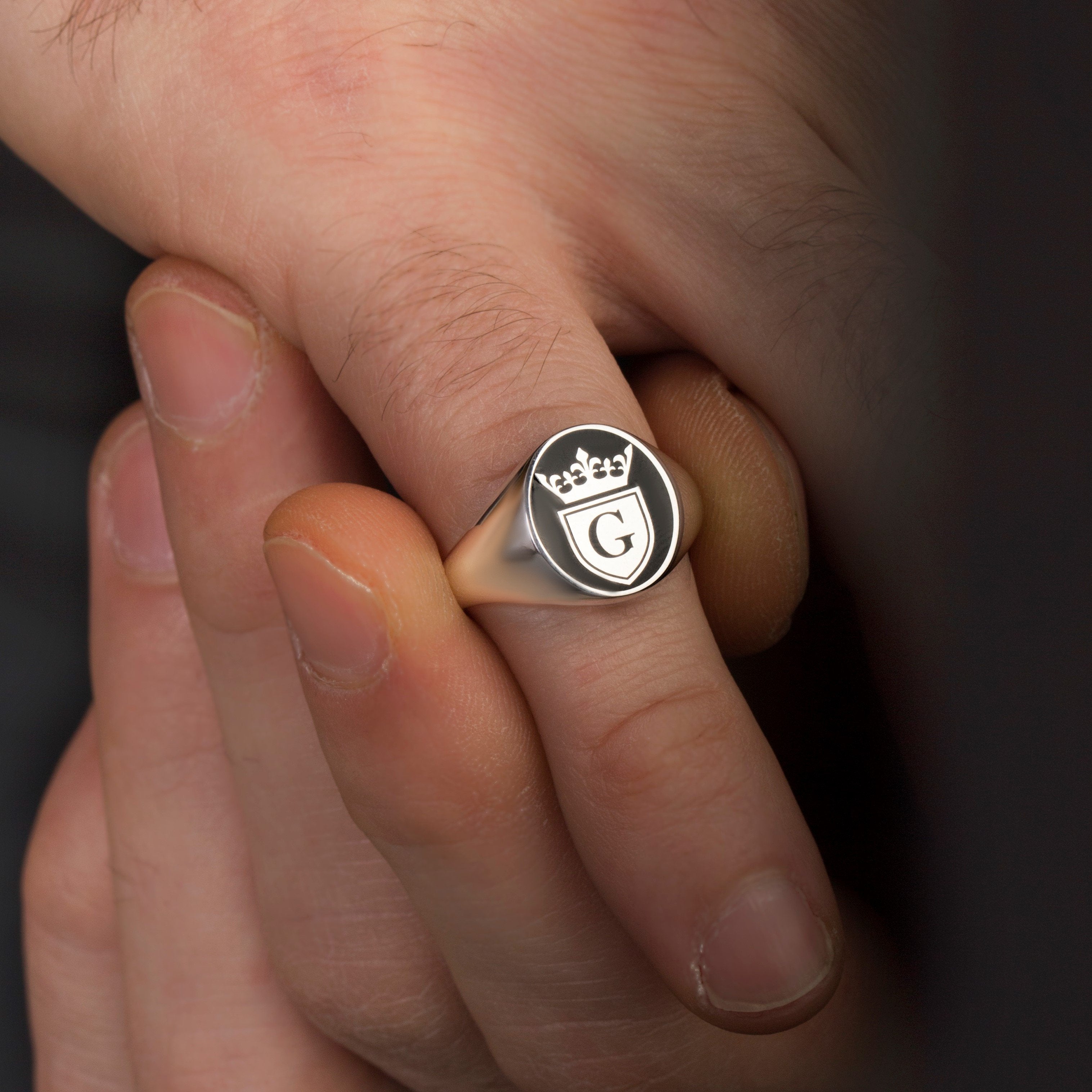 ROYAL LETTER RING - Danelian Jewelry