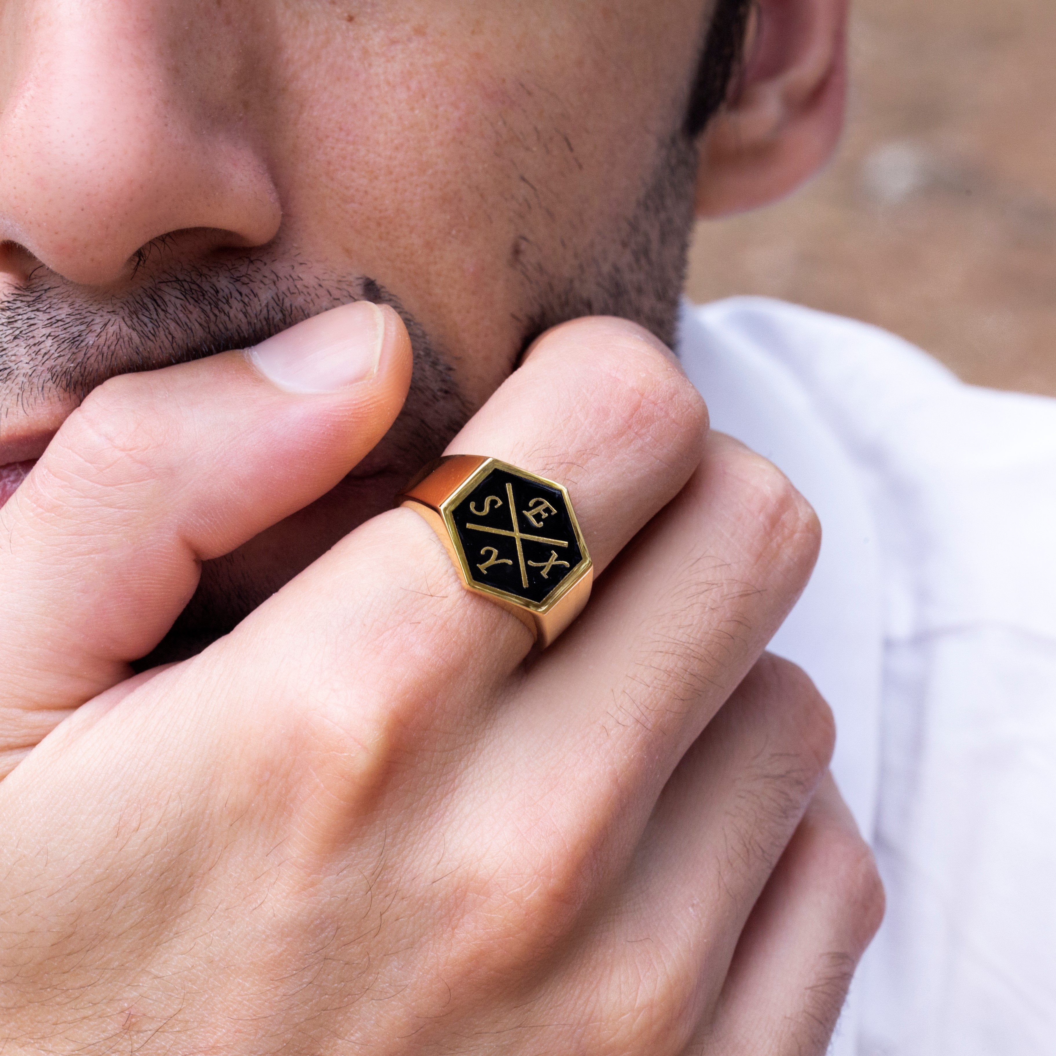 CUSTOM ENAMEL RING - Danelian Jewelry