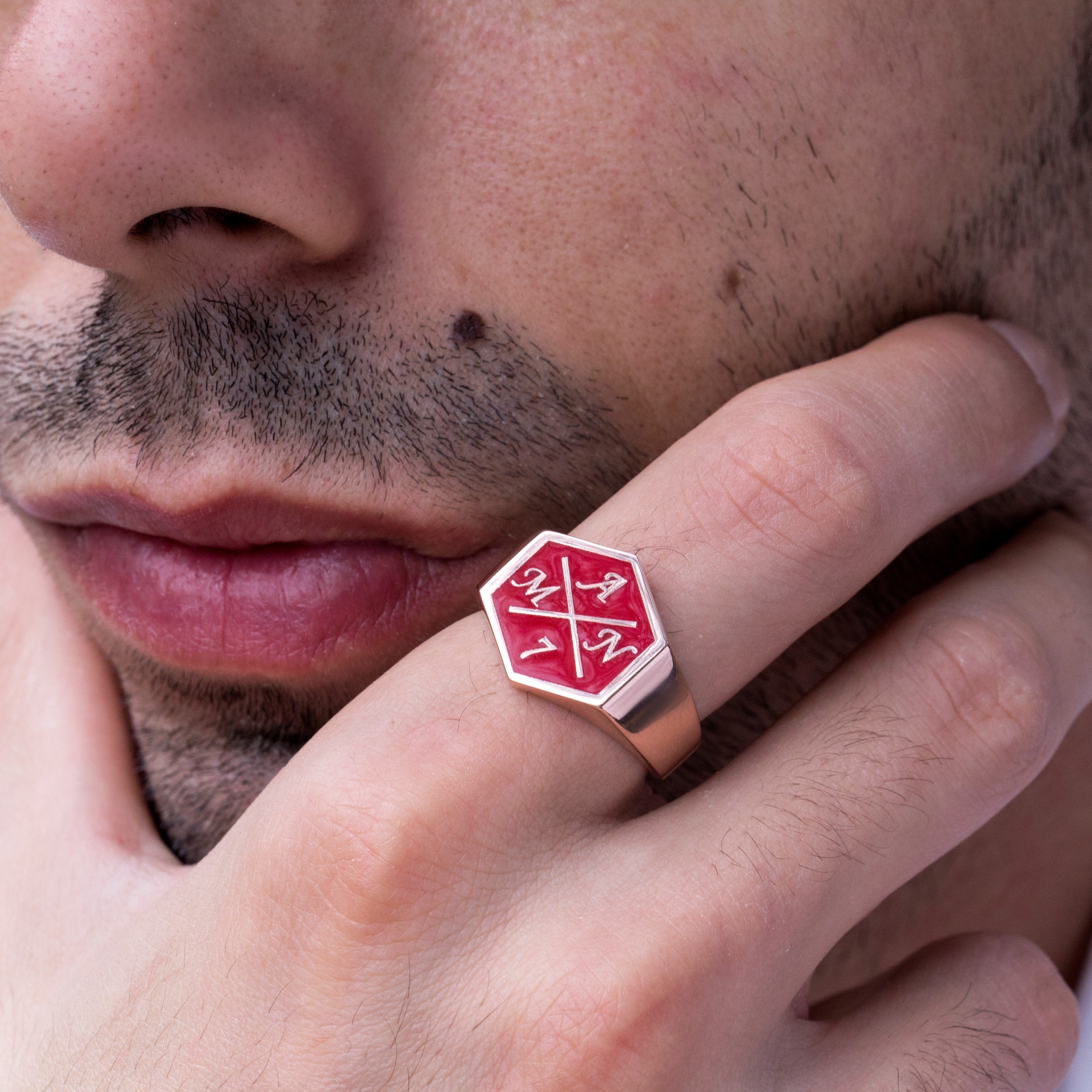 CUSTOM ENAMEL RING - Danelian Jewelry