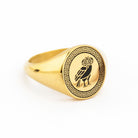 SILVER OWL RING - Danelian Jewelry