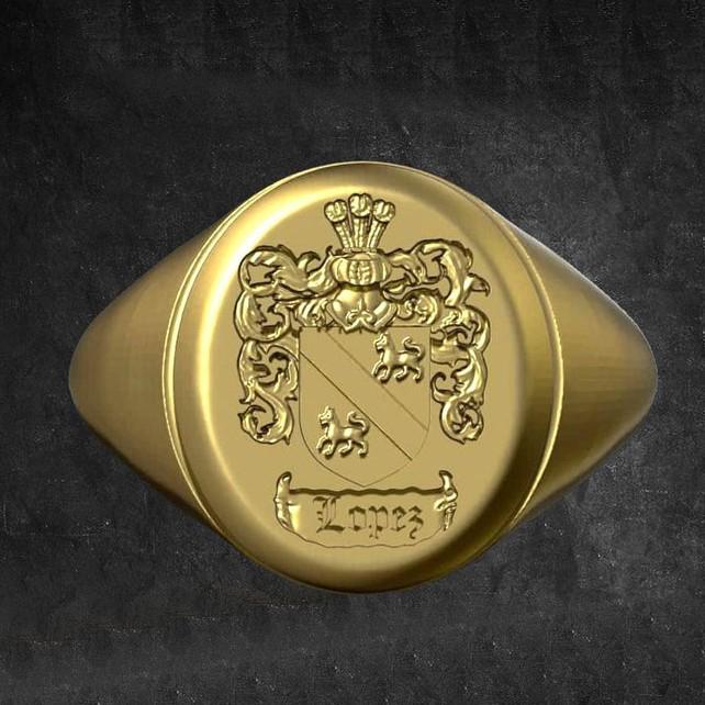 CUSTOM FAMILY CREST RING - Danelian Jewelry