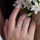 OVAL HALO DIAMOND RING - Danelian Jewelry