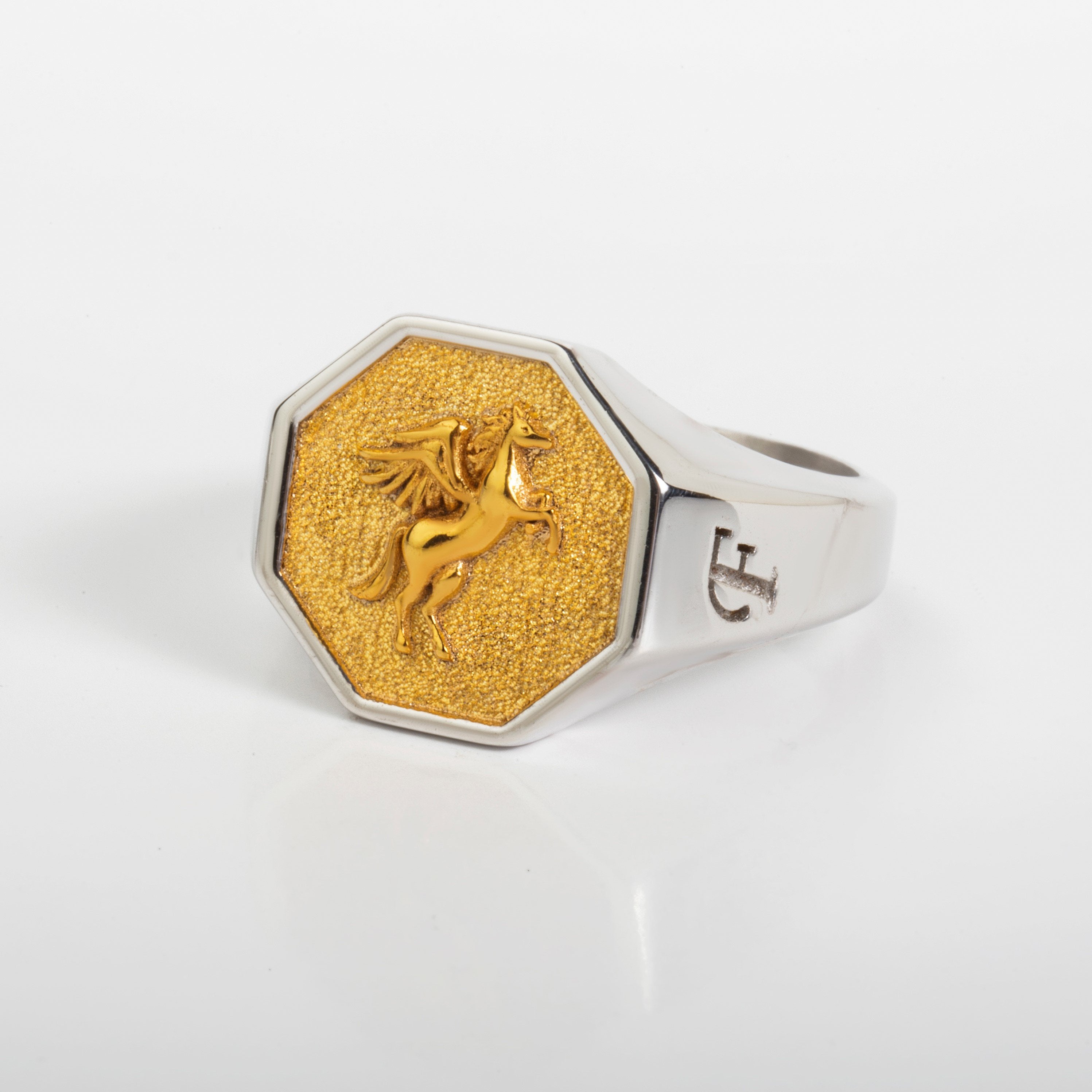 SILVER PEGASUS RING - Danelian Jewelry
