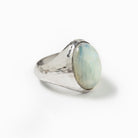 LARGE MOONSTONE SIGNET RING - Danelian Jewelry