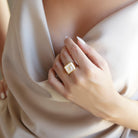 SQUARE LETTER RING - Danelian Jewelry