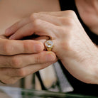 OVAL LETTER RING - Danelian Jewelry