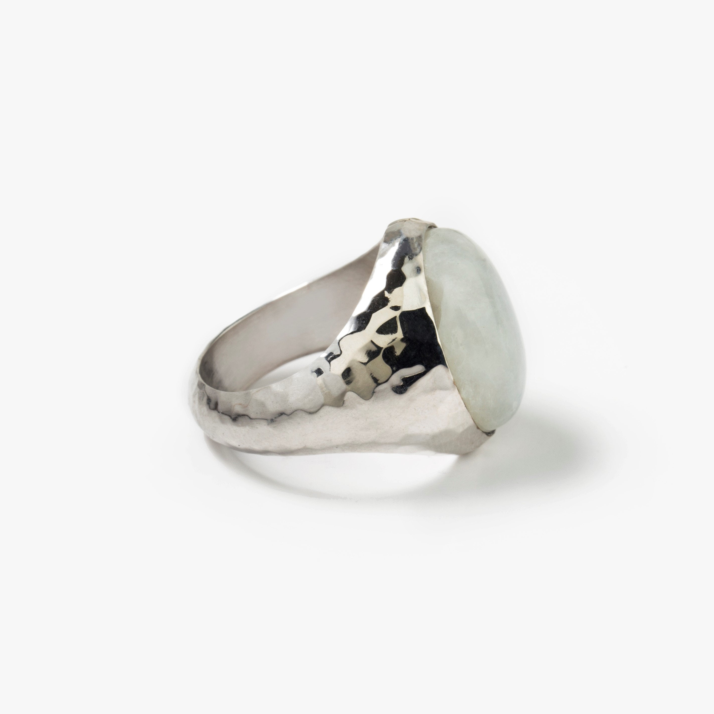 LARGE MOONSTONE SIGNET RING - Danelian Jewelry