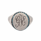BLUE SAPPHIRE SIGNET RING - Danelian Jewelry