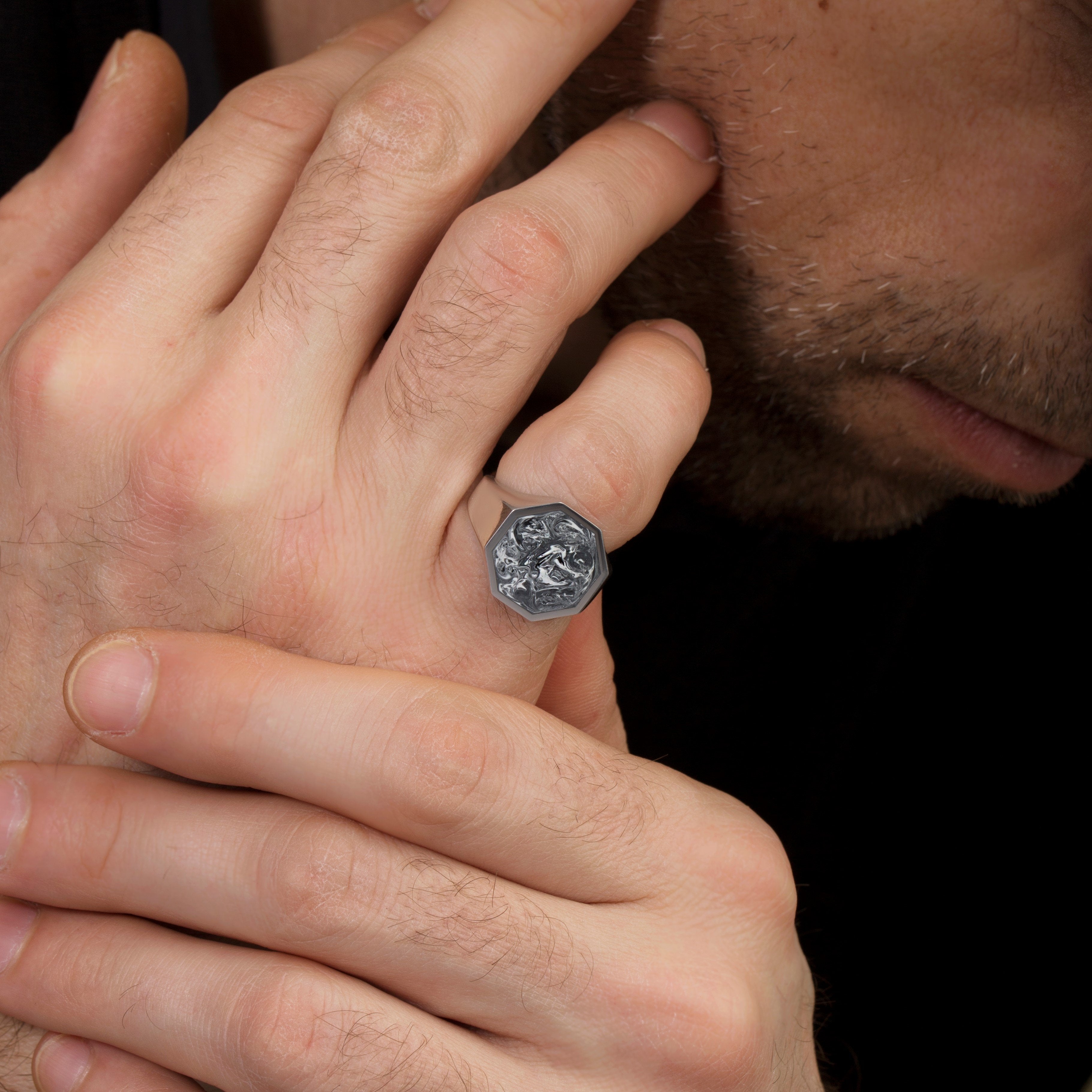 METEORITE RING - Danelian Jewelry