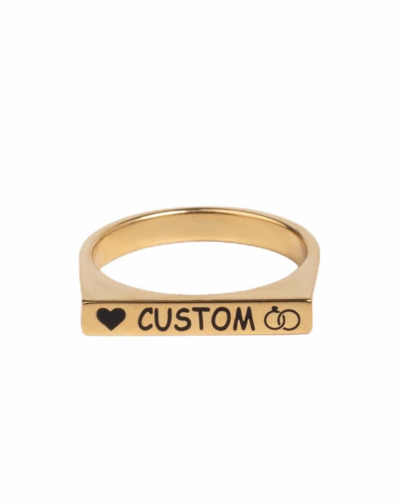 CUSTOM ENGRAVED RING - Danelian Jewelry