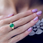 MINIMALIST GEMSTONE SIGNET RING - Danelian Jewelry